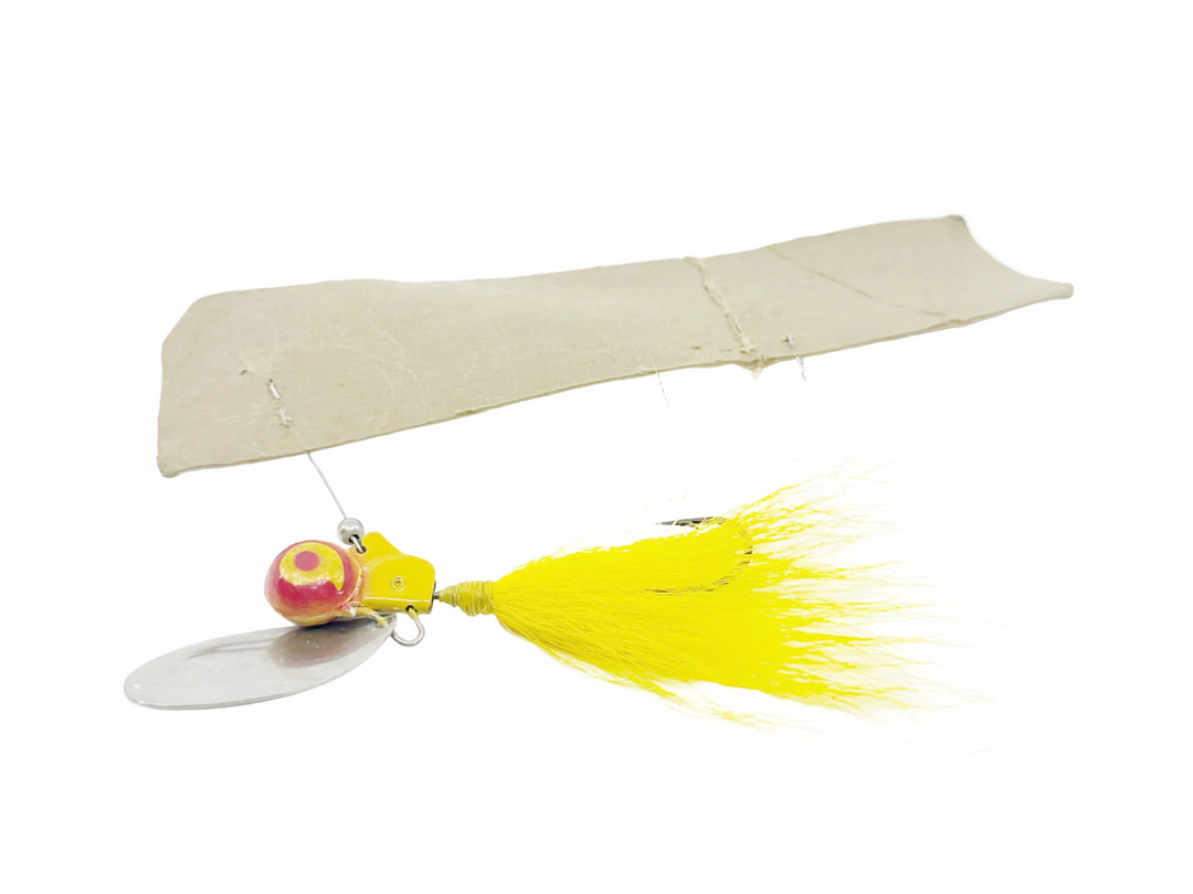 Kautzky Lazy Ike Bounce Ike on Card, Red/Yellow Color