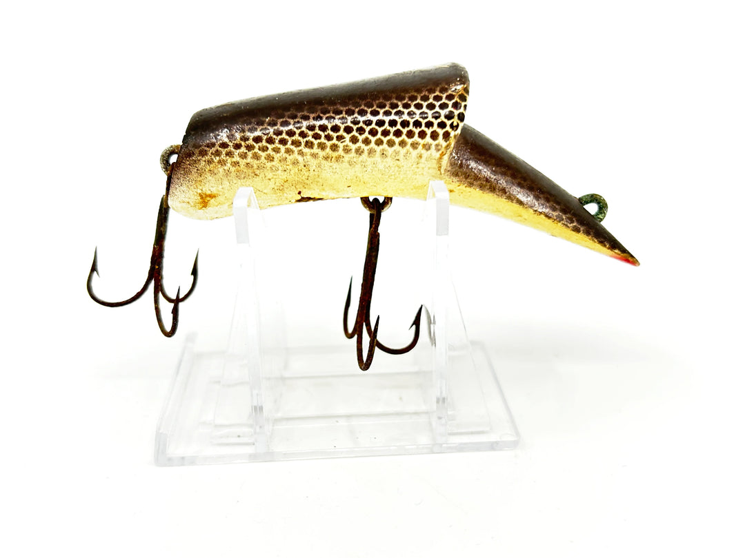 Kautzky Lazy Ike Top Ike Wooden Lure Black Scale Color Larger Size