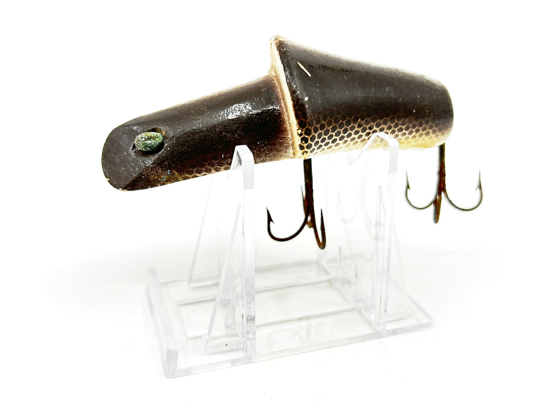 Kautzky Lazy Ike Top Ike Wooden Lure Black Scale Color Larger Size
