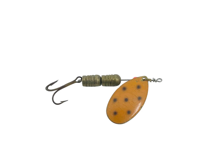 Heddon #463 #3 Hep Spinner, SO Spotted Orange Blade Color