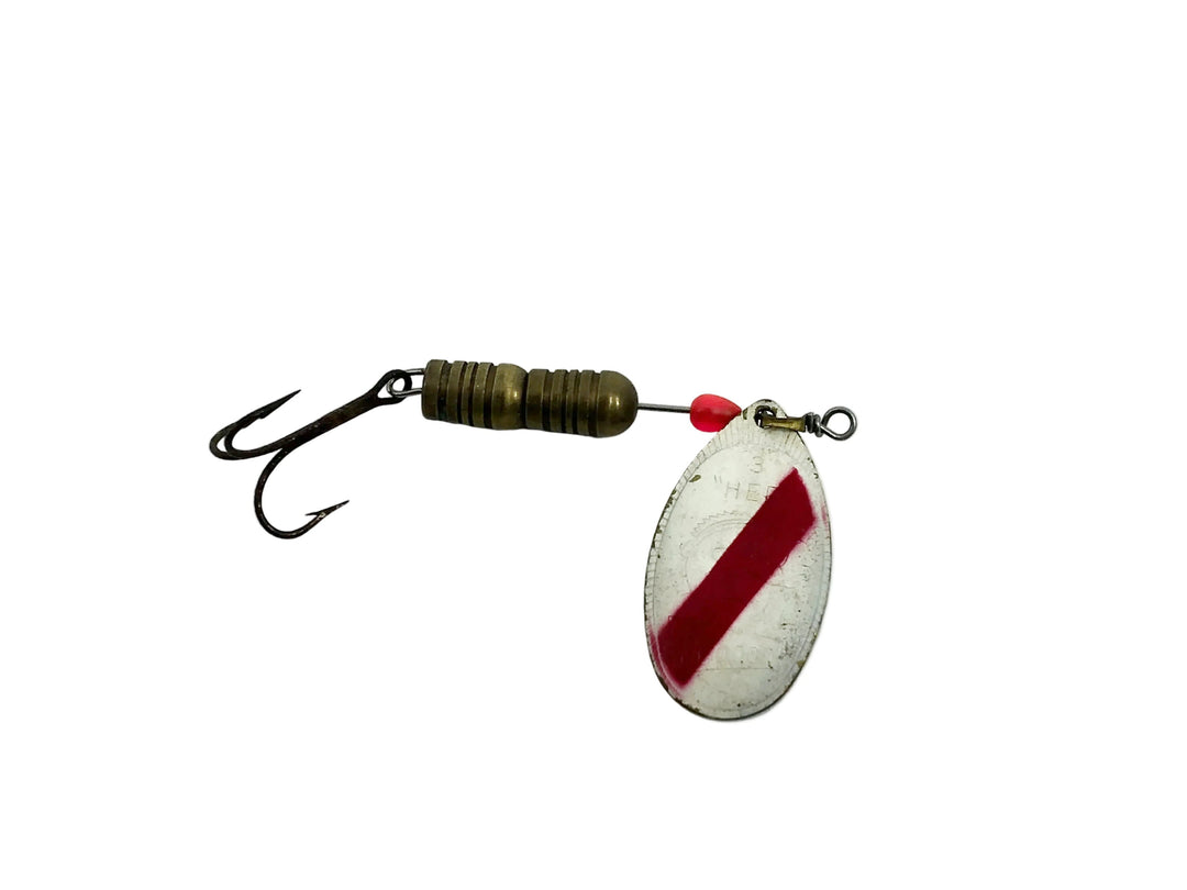 Heddon #463 #3 Hep Spinner, RW Red/White Blade Color