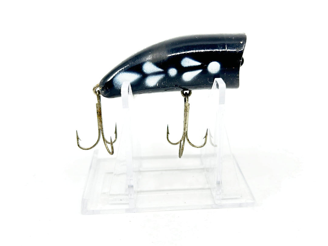 Kautzky Lazy Ike Chug Ike Lure Black White Mottle Color-Small Size