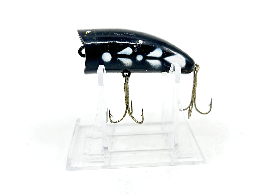 Kautzky Lazy Ike Chug Ike Lure Black White Mottle Color-Small Size