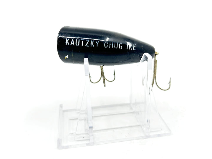 Kautzky Lazy Ike Chug Ike Lure Black White Mottle Color-Small Size