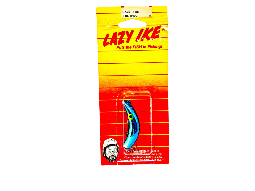 Lazy Ike IKL1MBU Metallic Blue Color New on Card Old Stock