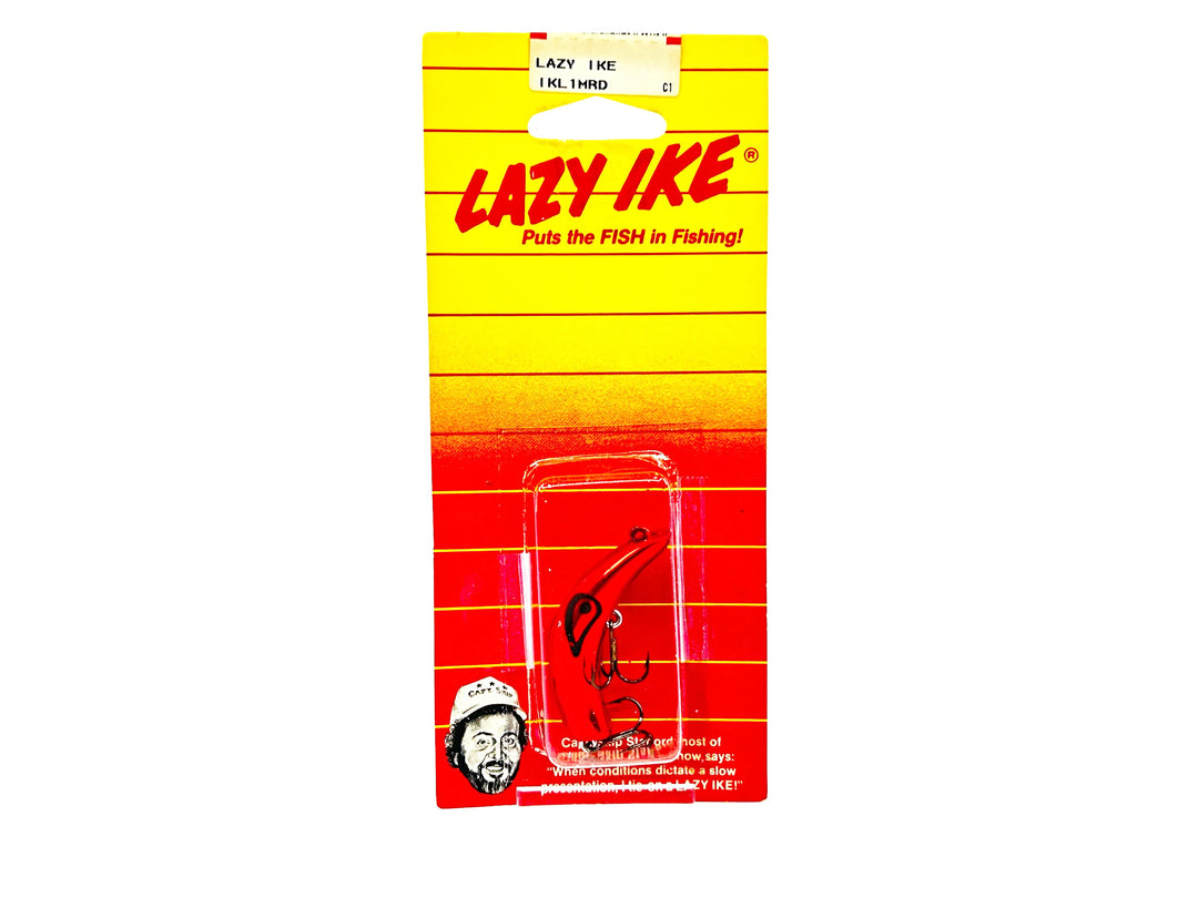 Lazy Ike IKL1MRD Metallic Red Color New on Card Old Stock
