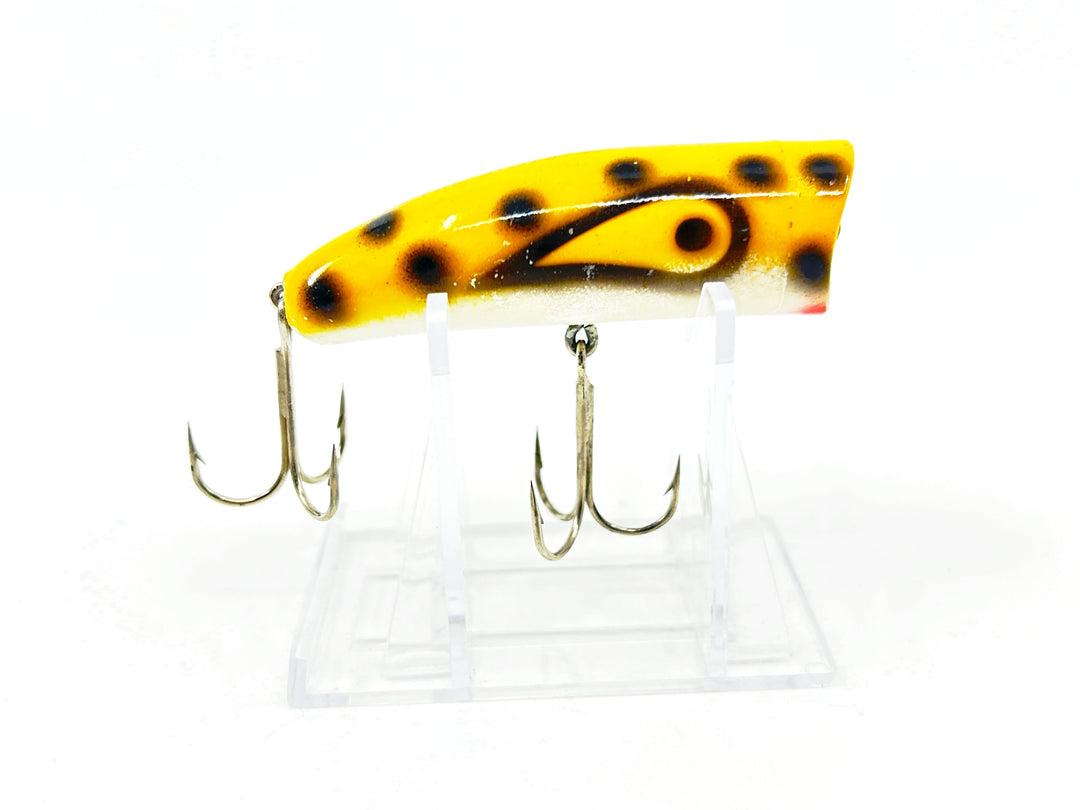 Kautzky Lazy Ike Chug Ike Lure YBLS Yellow/Black Spots Color