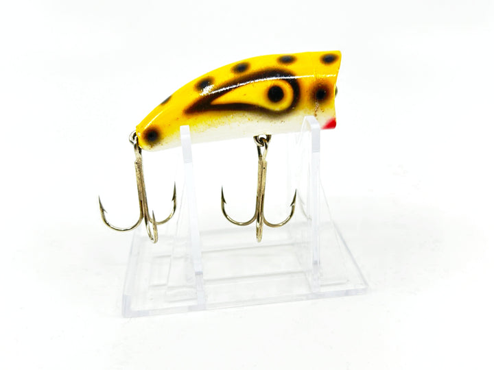 Kautzky Lazy Ike Chug Ike Lure YBLS Yellow/Black Spots Color-Smaller Size