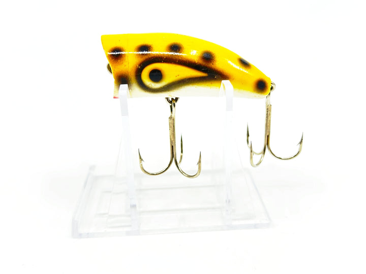 Kautzky Lazy Ike Chug Ike Lure YBLS Yellow/Black Spots Color-Smaller Size