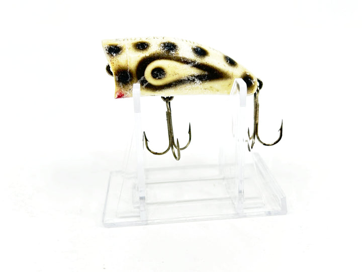 Kautzky Lazy Ike Chug Ike Lure WBS White/Black Spots Color-Smaller Size