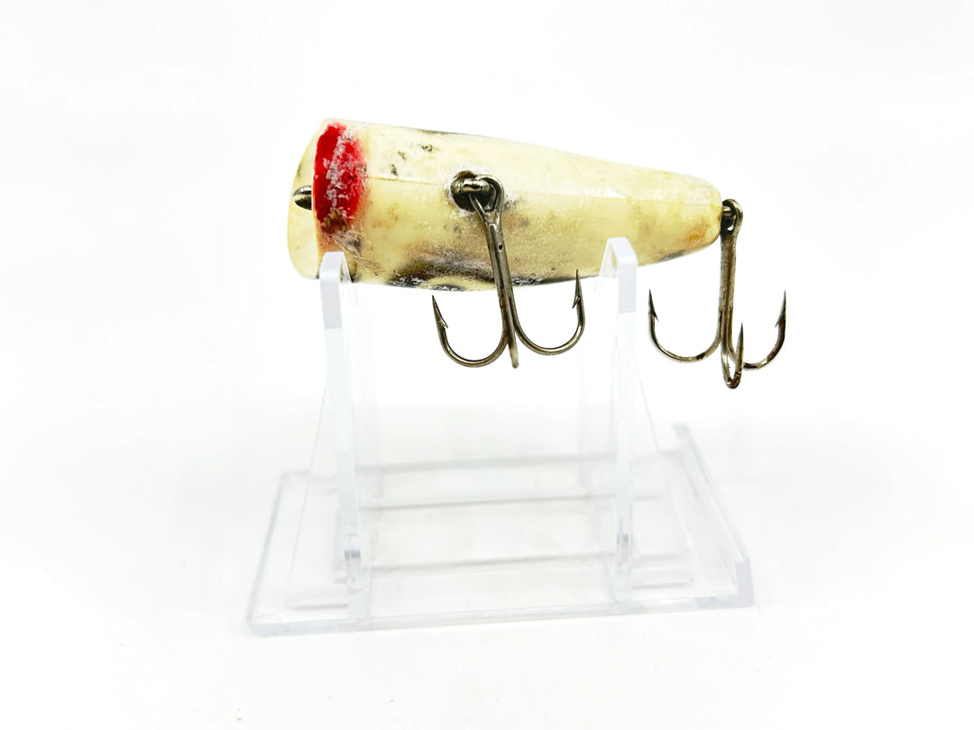 Kautzky Lazy Ike Chug Ike Lure WBS White/Black Spots Color-Smaller Size