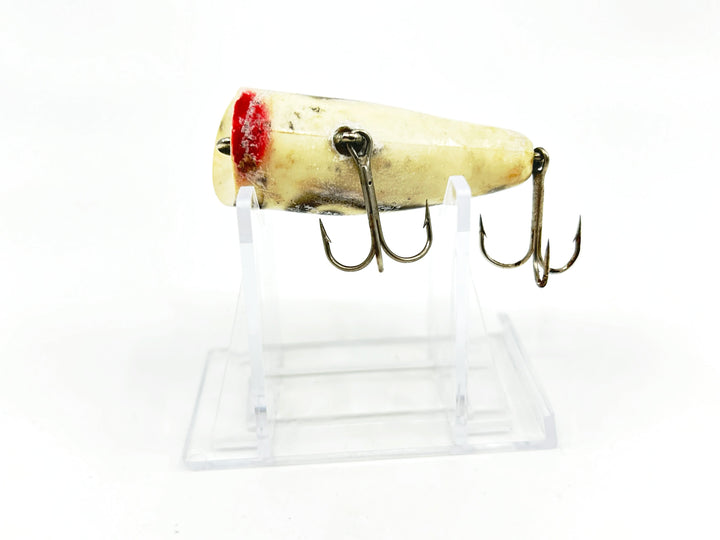 Kautzky Lazy Ike Chug Ike Lure WBS White/Black Spots Color-Smaller Size