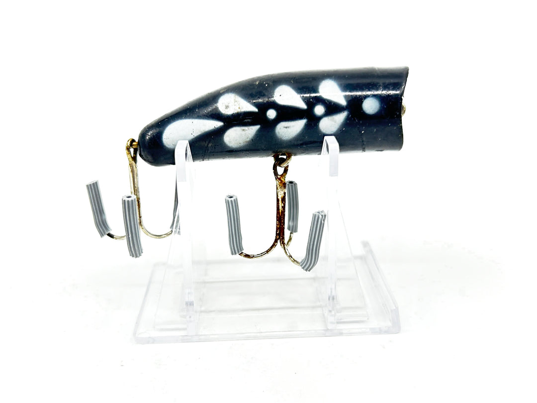 Kautzky Lazy Ike Chug Ike Lure Black White Mottle Color