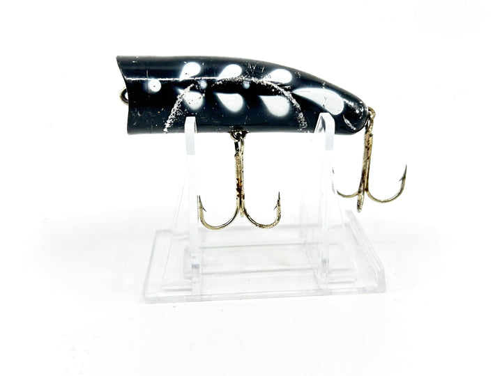 Kautzky Lazy Ike Chug Ike Lure Black White Mottle Color