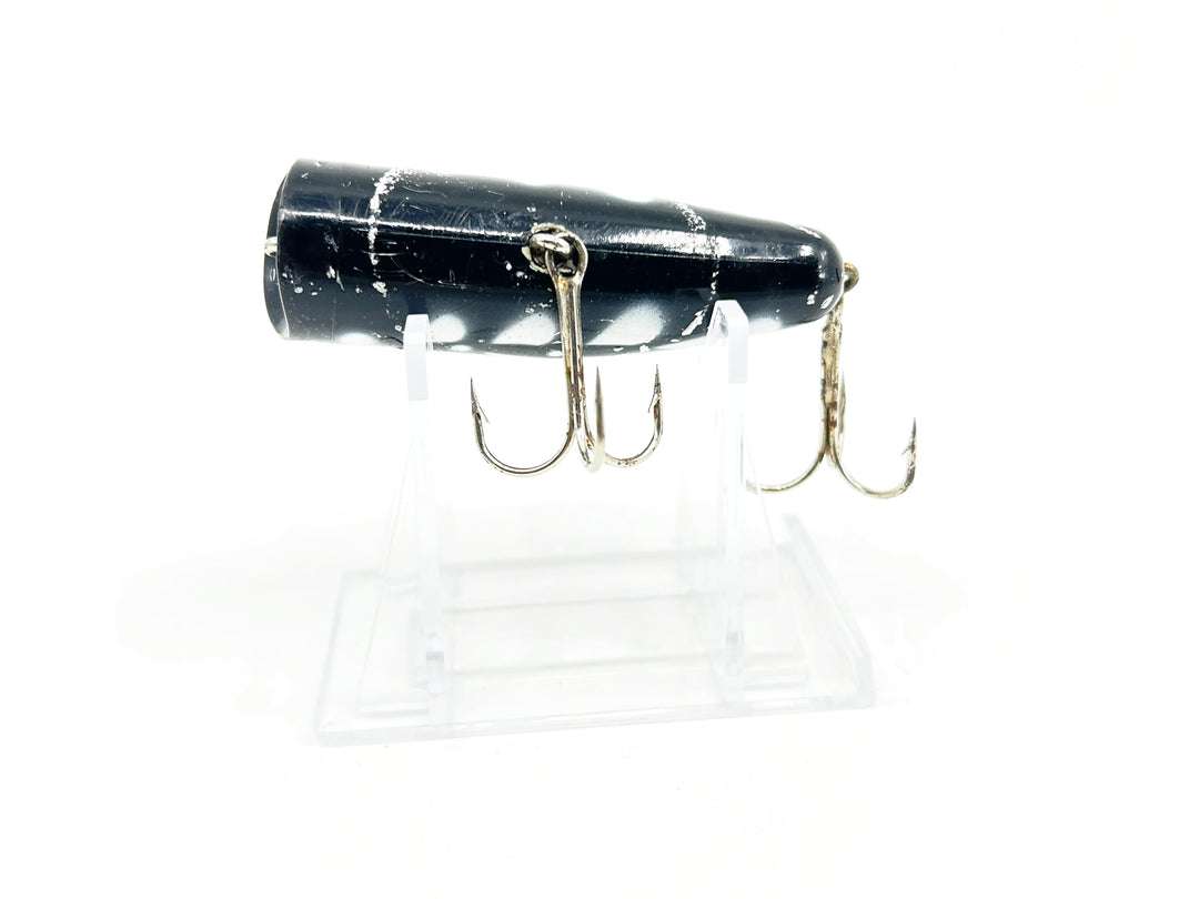 Kautzky Lazy Ike Chug Ike Lure Black White Mottle Color