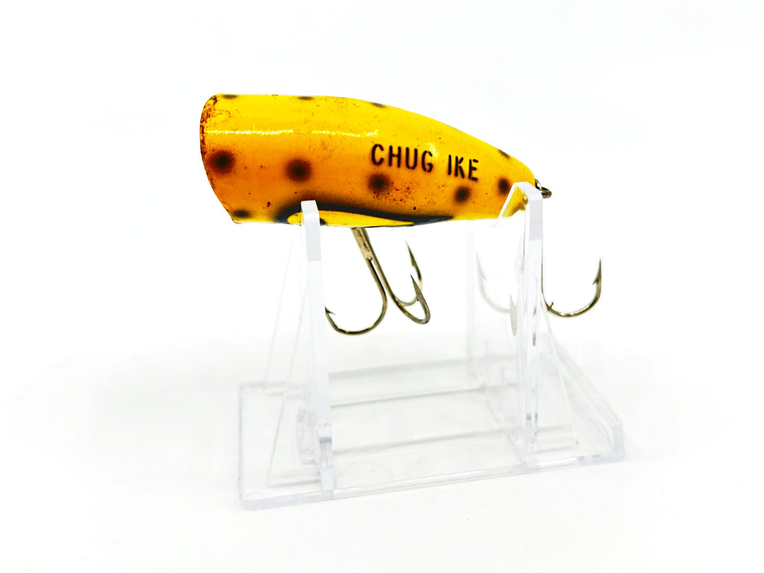 Lazy Ike Chug Ike Lure YBLS Yellow/Black Spots Color-Smaller Size
