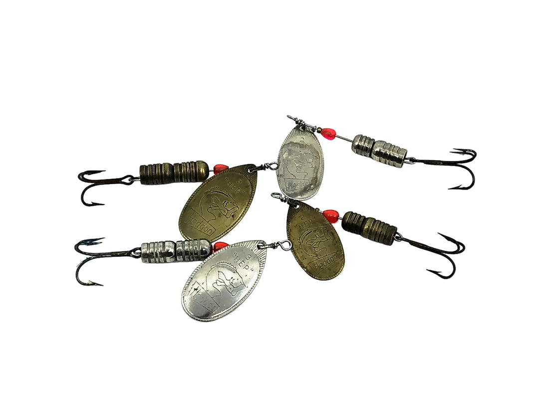 Heddon Hep Spinner 4 Pack, #3/#2, Silver/Gold Size