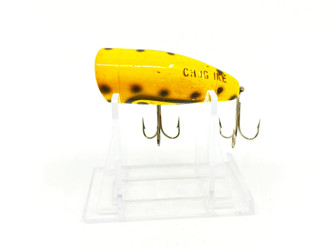 Lazy Ike Chug Ike Lure YBLS Yellow/Black Spots Color-Smaller Size