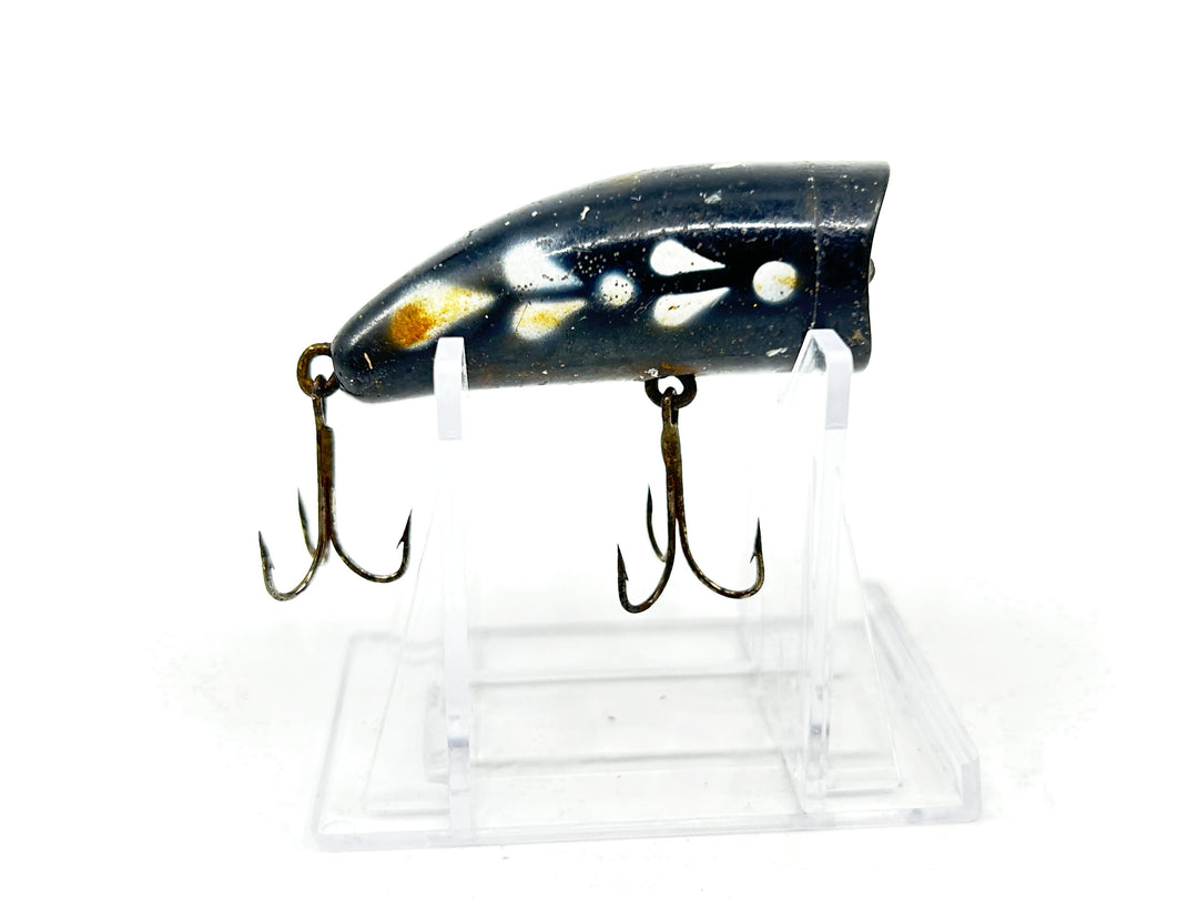 Lazy Ike Chug Ike Lure Black White Mottle Color-Smaller Size