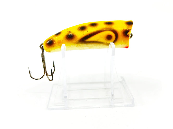 Kautzky Lazy Ike Chug Ike Lure YBLS Yellow/Black Spots Color