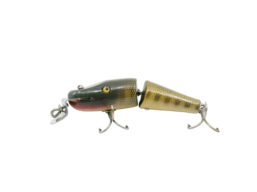 Creek Chub 2700 Baby Jointed Pikie Minnow, Color Pikie, Wooden Lure Glass Eyes