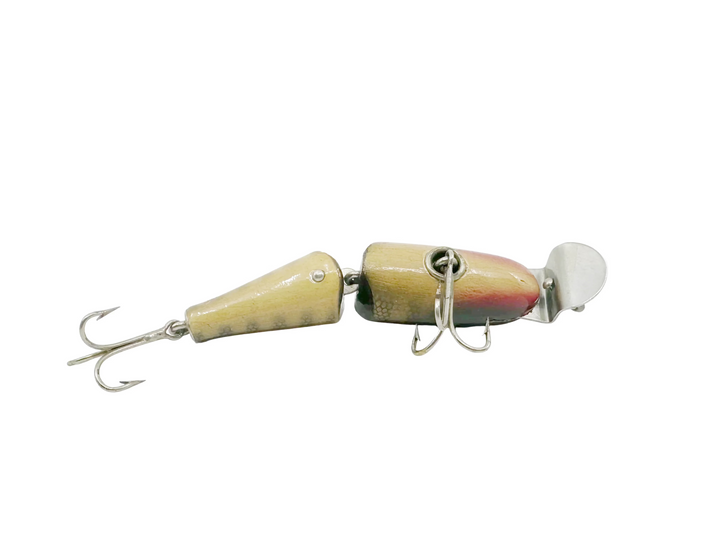 Creek Chub 2700 Baby Jointed Pikie Minnow, Color Pikie, Wooden Lure Glass Eyes