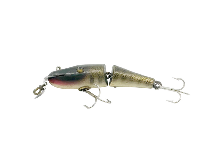 Creek Chub 2700 Baby Jointed Pikie Minnow, Color Pikie, Wooden Lure Glass Eyes