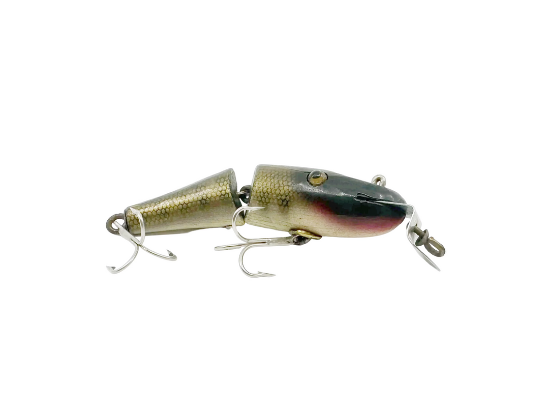 Creek Chub 2700 Baby Jointed Pikie Minnow, Color Pikie, Wooden Lure Glass Eyes