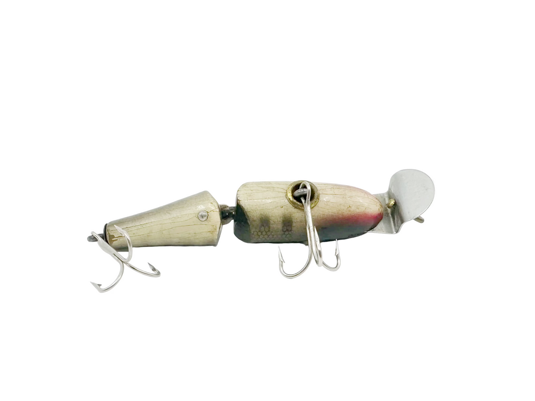 Creek Chub 2700 Baby Jointed Pikie Minnow, Color Pikie, Wooden Lure Glass Eyes