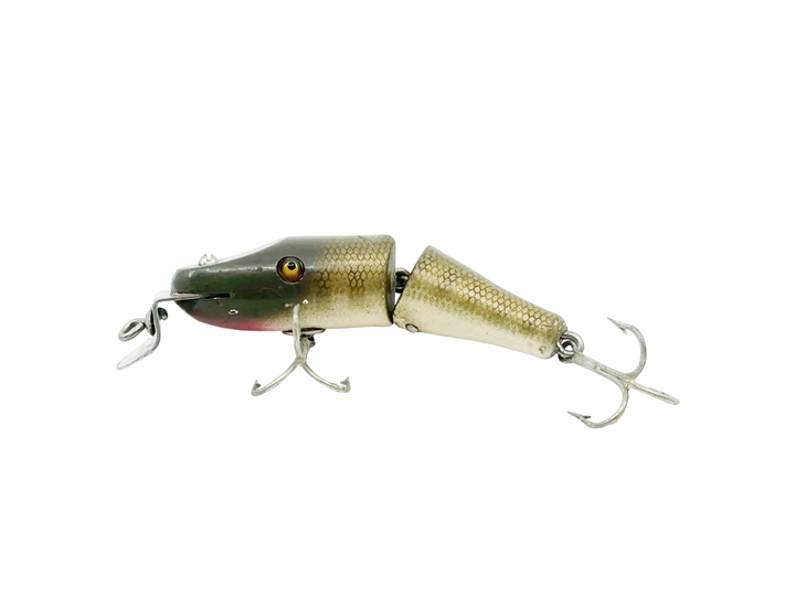 Creek Chub 2700 Baby Jointed Pikie Minnow, Color Pikie, Wooden Lure Glass Eyes