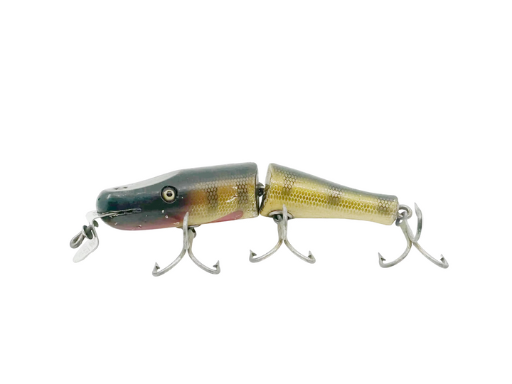 Creek Chub 2600 Jointed Pikie Minnow, Perch Scale Color 2601 Glass Eyes