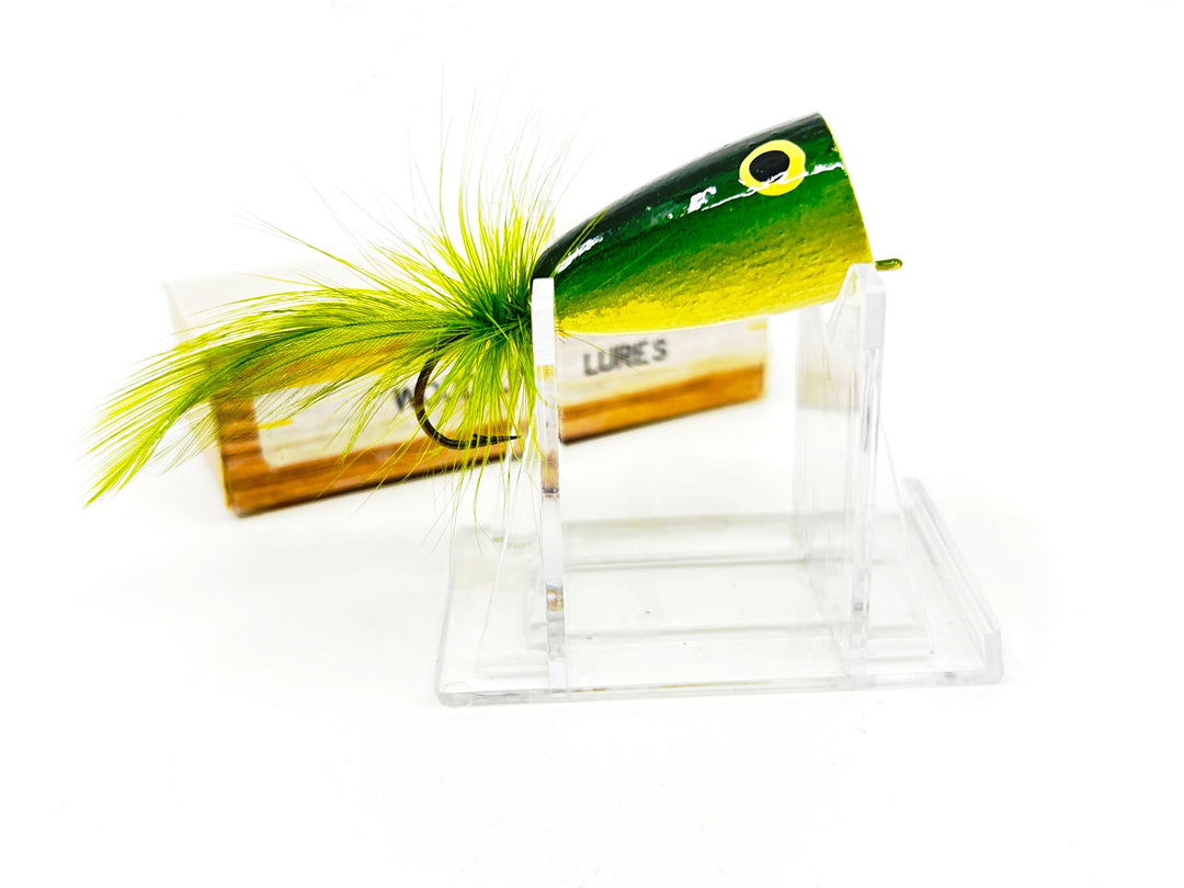 Wood-Line Lures Big Popper, Green Color, Wisconsin Bait