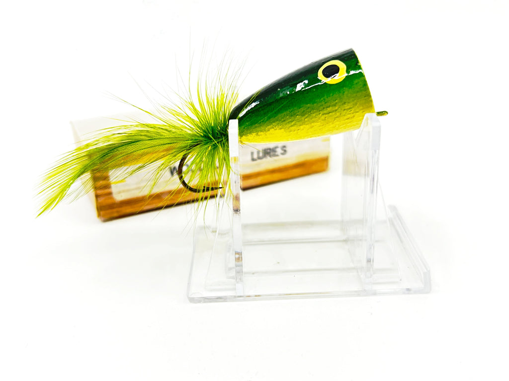 WoodLine Lures Big Popper, Green Color, Wisconsin Bait My Bait Shop, LLC