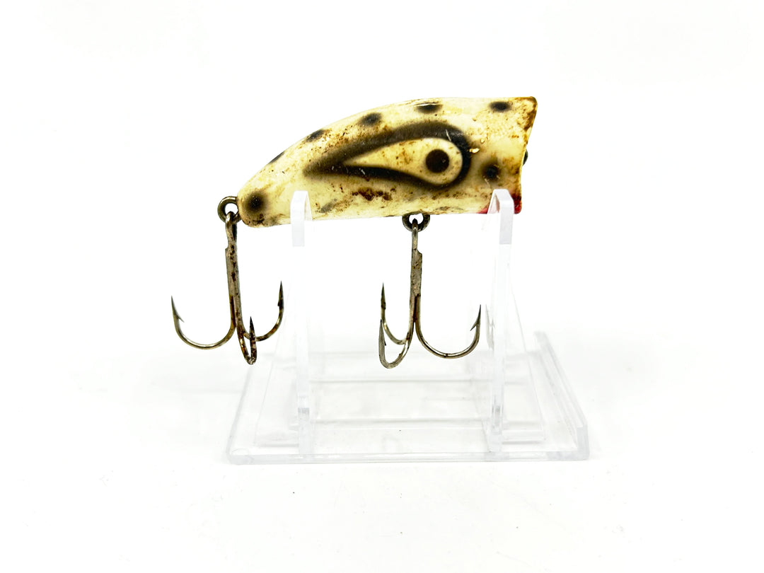 Lazy Ike Chug Ike Lure WBS White/Black Spots Color-Smaller Size-Fisher
