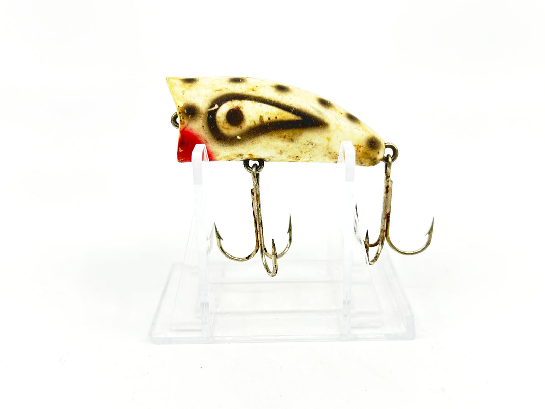 Lazy Ike Chug Ike Lure WBS White/Black Spots Color-Smaller Size-Fisher