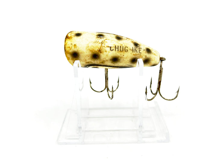 Lazy Ike Chug Ike Lure WBS White/Black Spots Color-Smaller Size-Fisher