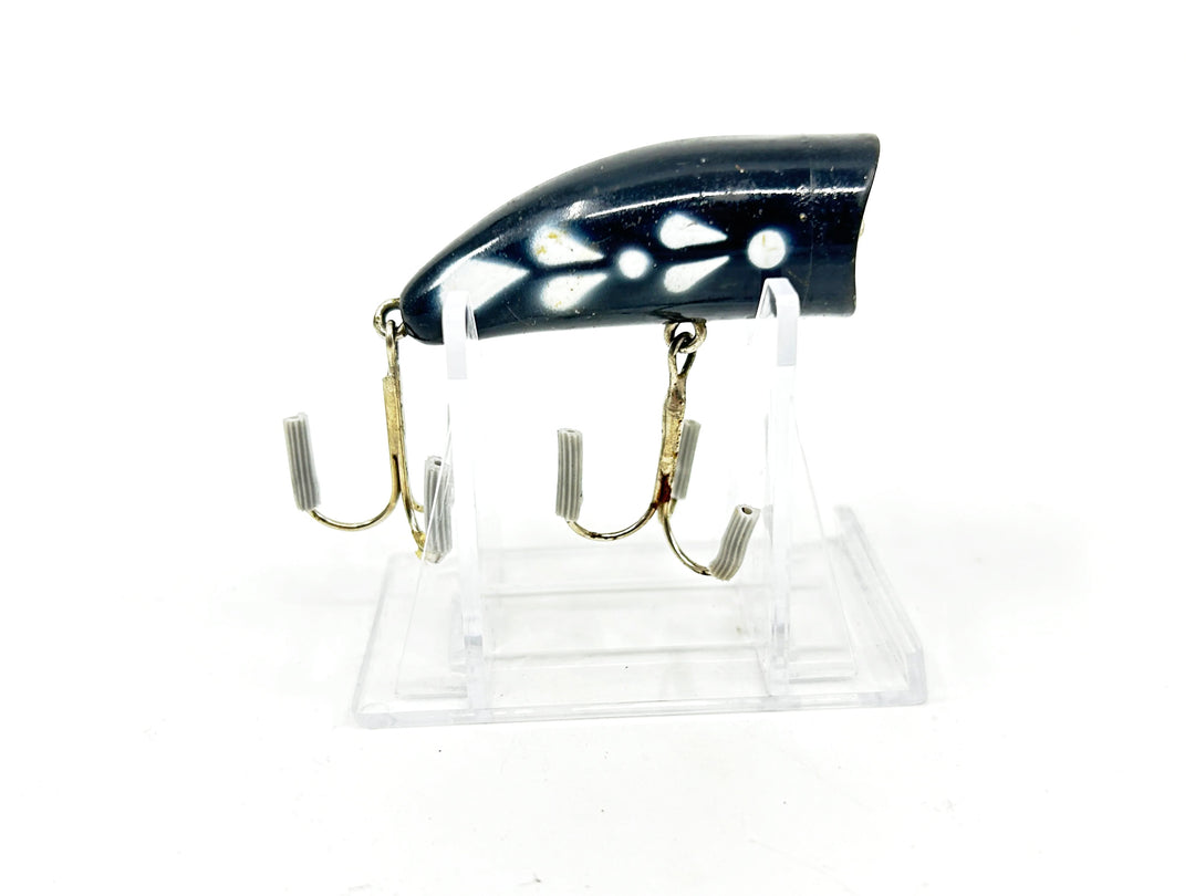 Lazy Ike Chug Ike Lure Black White Mottle Color-Smaller Size