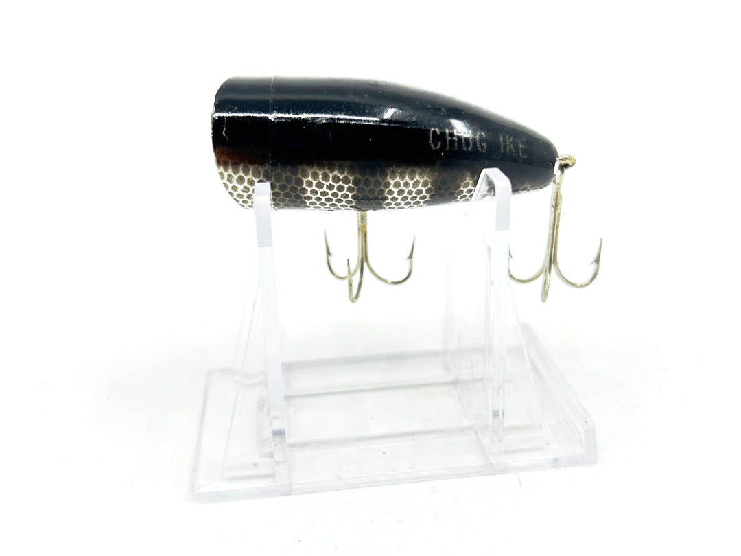 Lazy Ike Chug Ike Lure MLBR-Metallic Black Rib Color-Smaller Size-Tough
