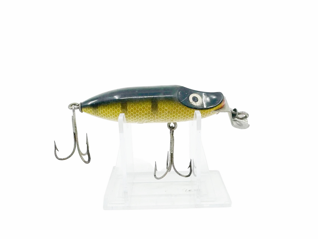 JC Higgins Wooden River Runt Type Lure, Pike Color