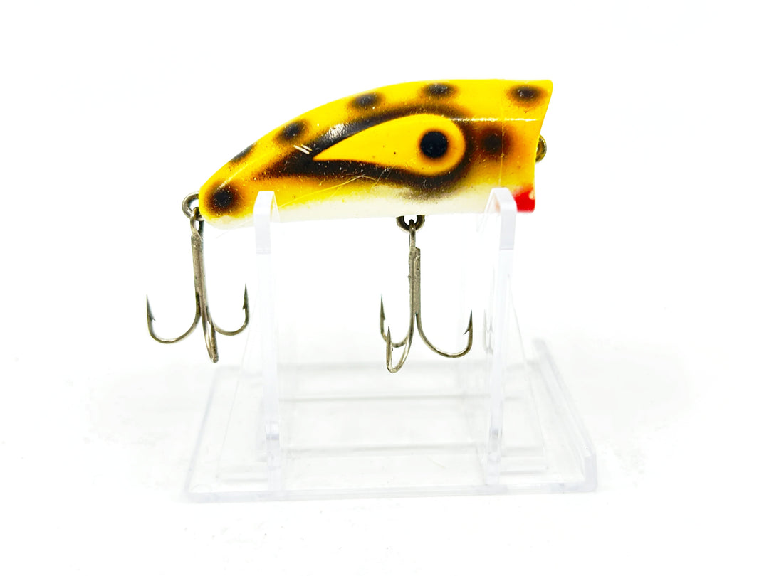 Kautzky Lazy Ike Chug Ike Lure YBLS Yellow/Black Spots Color-Smaller Size