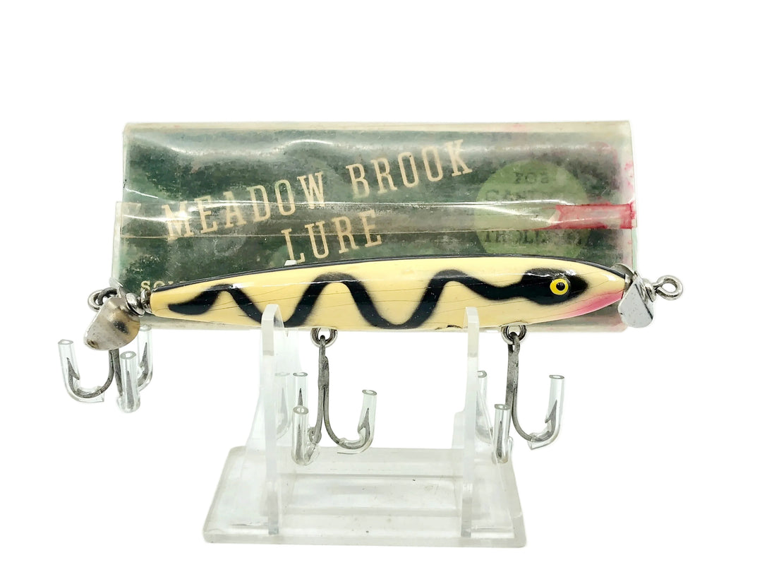 Paw Paw/Sears Meadow Brook Aristocrat Torpedo, White/Black Serpentine stripe Color w/Box