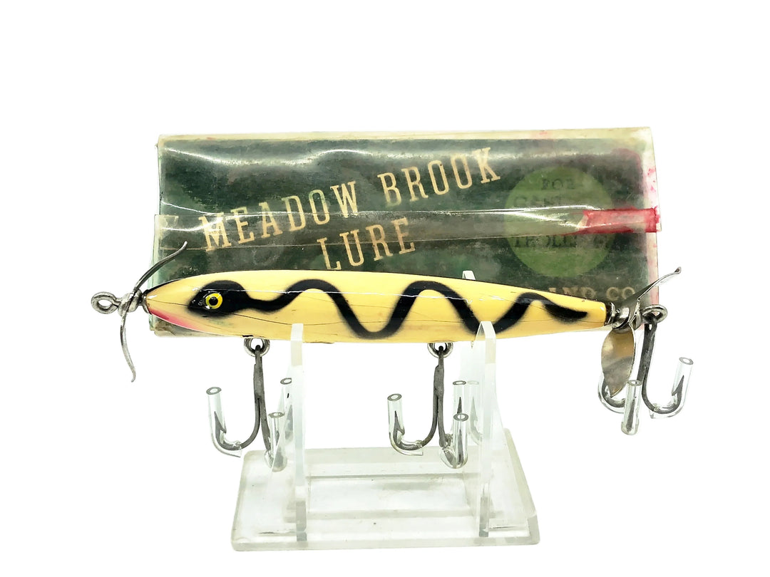 Paw Paw/Sears Meadow Brook Aristocrat Torpedo, White/Black Serpentine stripe Color w/Box