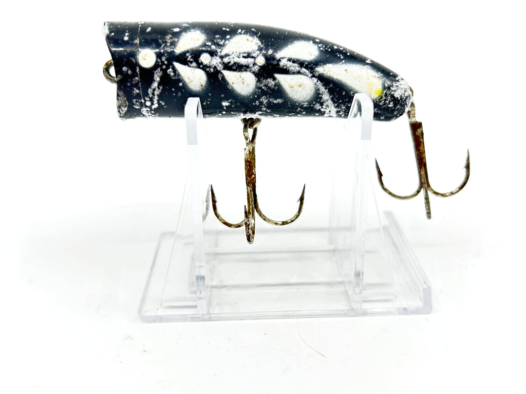 Kautzky Lazy Ike Chug Ike Lure Black White Mottle Color-Fisher