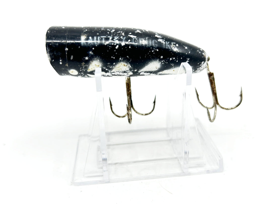 Kautzky Lazy Ike Chug Ike Lure Black White Mottle Color-Fisher