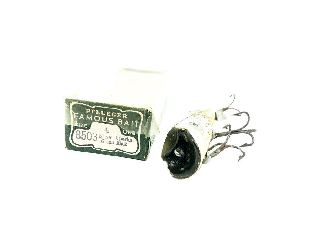 Pflueger Poprite 8500, #03 Silver Flitter Color w/Box & Paperwork