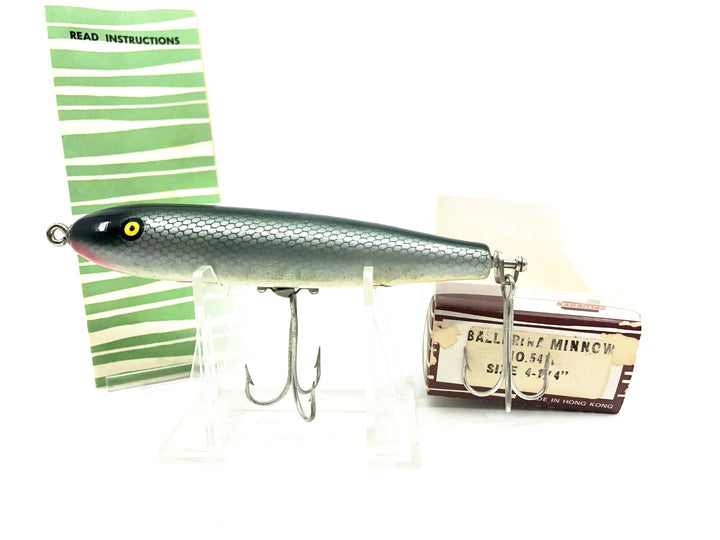 Pflueger Ballerina Minnow No.5400, #11 Silver Scale/Black Back Color w/Box & Paperwork