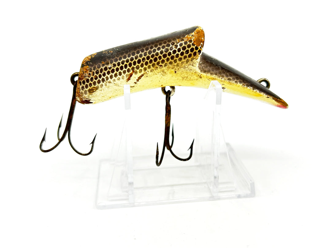 Kautzky Lazy Ike Top Ike Wooden Lure Black Scale Color Larger Size