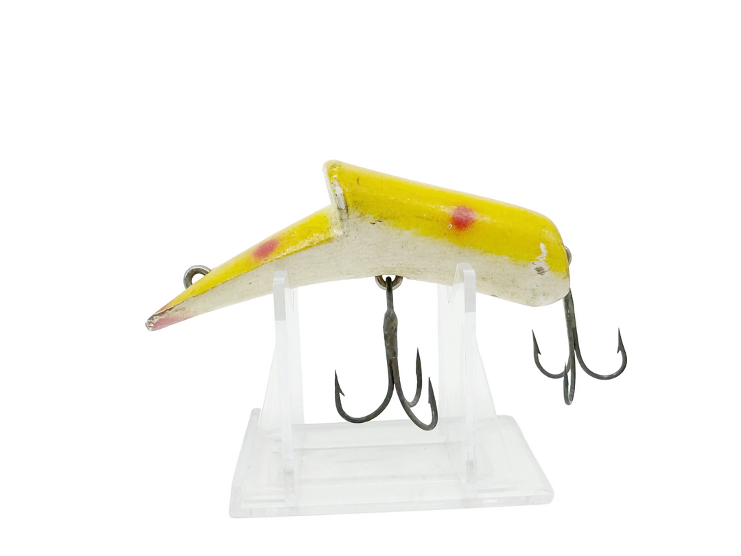 Kautzky Top Ike Yellow with Red Spots Wooden Lure