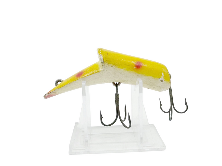 Kautzky Top Ike Yellow with Red Spots Wooden Lure