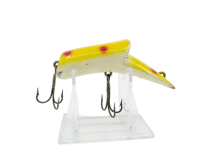 Kautzky Top Ike Yellow with Red Spots Wooden Lure